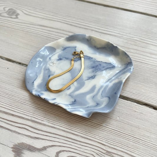 Håndlavet porcelæn fad | Nerikomi Nr. 2 | Kaalund Keramik
