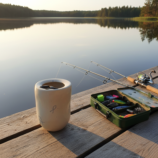 AI image - Tag to go kaffe med på fisketure. 